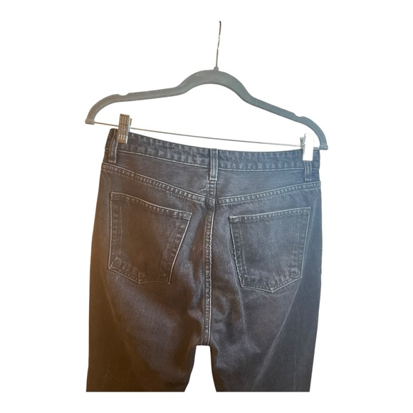 Reformation Women’s High Rise Button Fly Skinny Jeans Raw Hem Black Size 27 - Picture 8 of 16